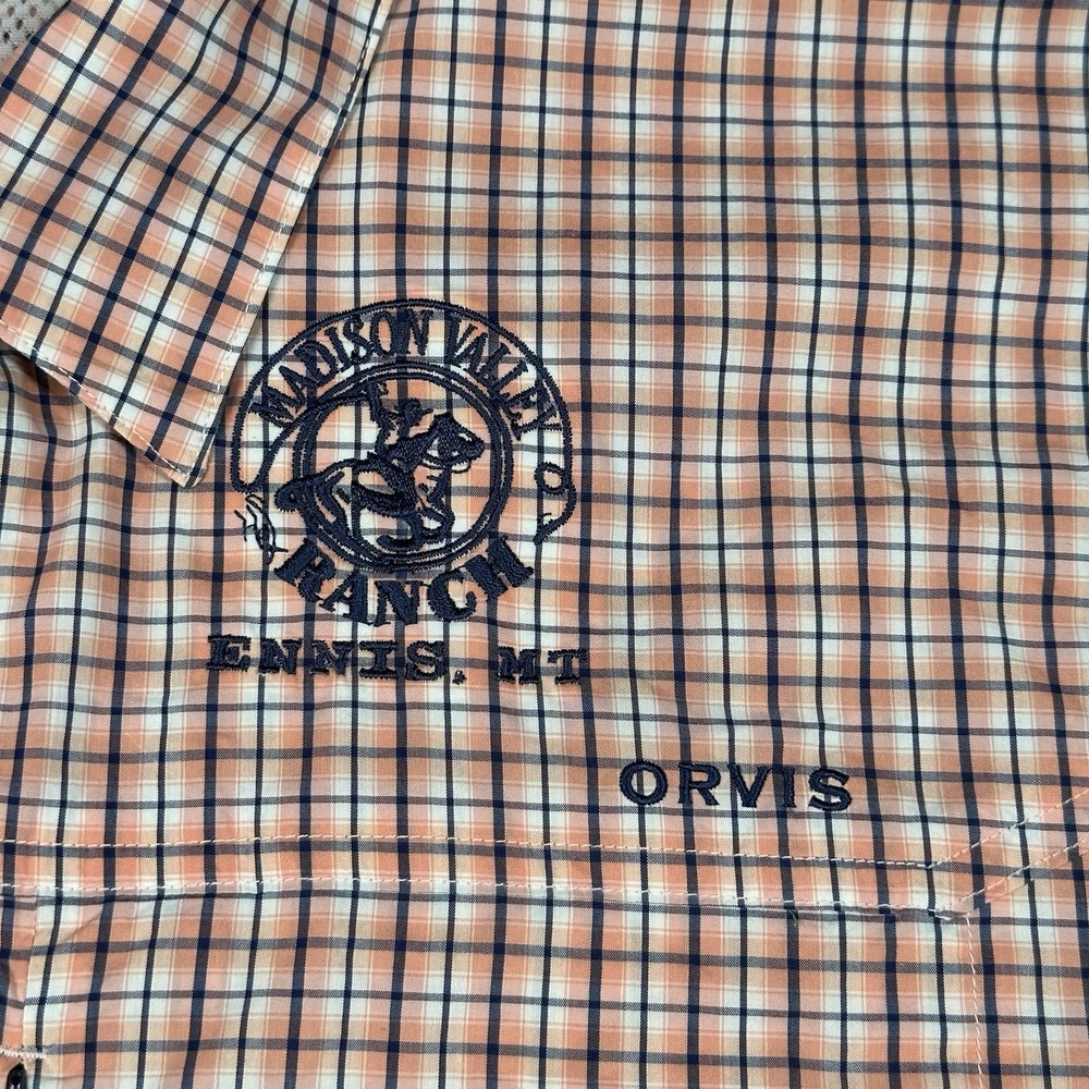 ORVIS Fishing Shirt XXL Outdoor Performance UPF 30 Plaid NWT Stretch - Picture 2 of 10